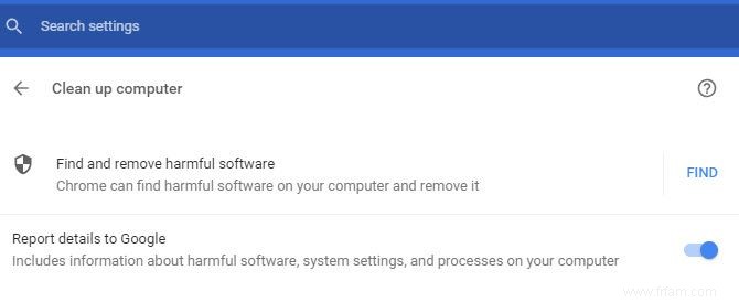 Comment débloquer le scanner de logiciels malveillants intégré de Chromes 