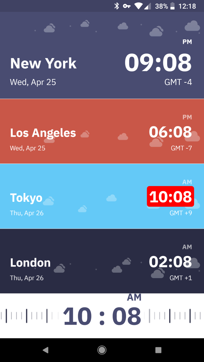 PolyTime est la meilleure application de conversion de fuseau horaire pour plusieurs villes à la fois 