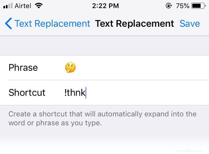 Comment créer des raccourcis texte pour vos emojis préférés dans iOS 