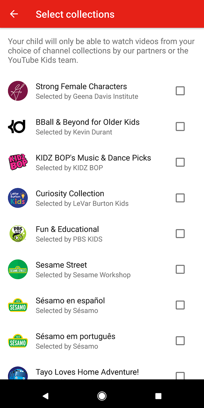 Comment limiter YouTube Kids aux chaînes approuvées uniquement 