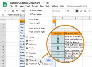 Comment insérer une case à cocher dans Google Sheets 