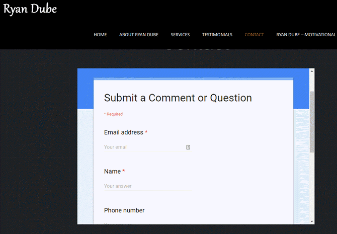 Comment créer un formulaire de contact de site Web gratuit avec Google Forms 