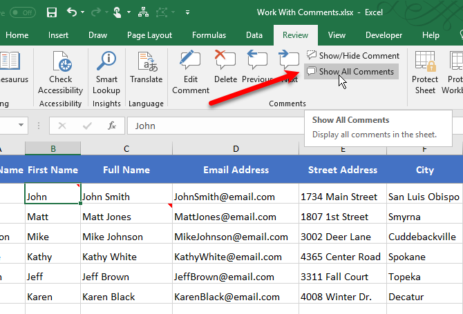 Le guide du débutant pour les commentaires dans Microsoft Excel 