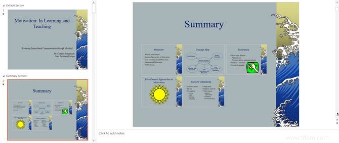 Utilisez le zoom de résumé PowerPoint pour des présentations plus dynamiques 