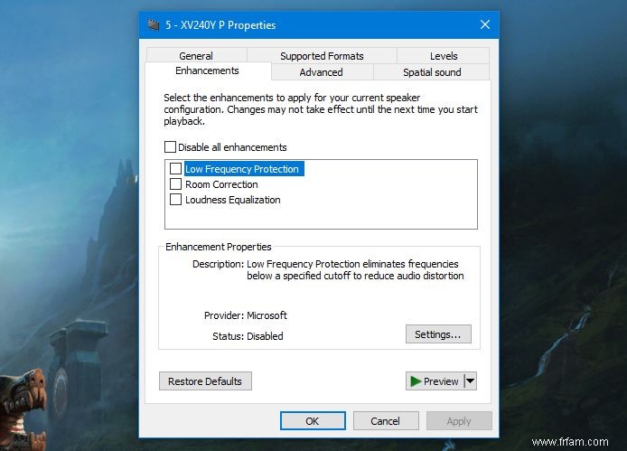 Comment améliorer ou corriger la qualité du son dans Windows 10 