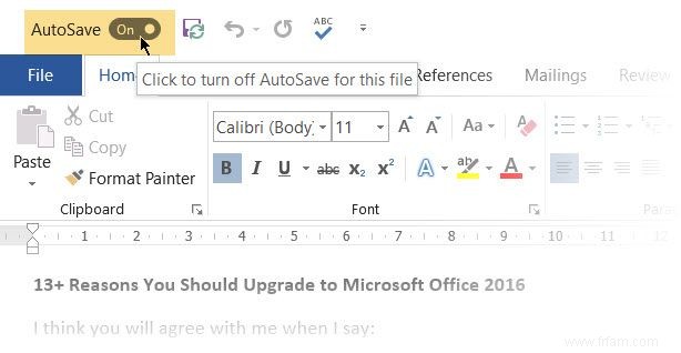 Pourquoi vous devriez arrêter d utiliser la sauvegarde automatique dans Microsoft Office 365 