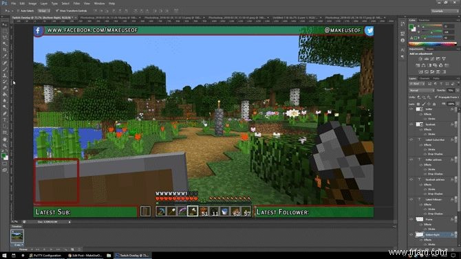 Comment créer une superposition Twitch avec Photoshop 
