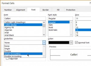 Comment utiliser les formats de soulignement cachés dans Excel 