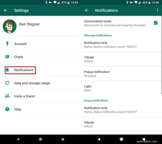 Comment faire taire les notifications dans WhatsApp et Telegram 