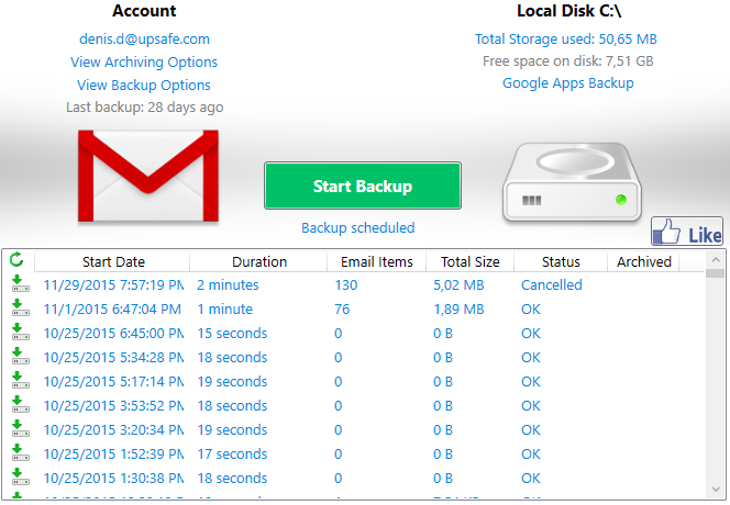 Comment sauvegarder votre compte Gmail sur VOTRE disque dur 