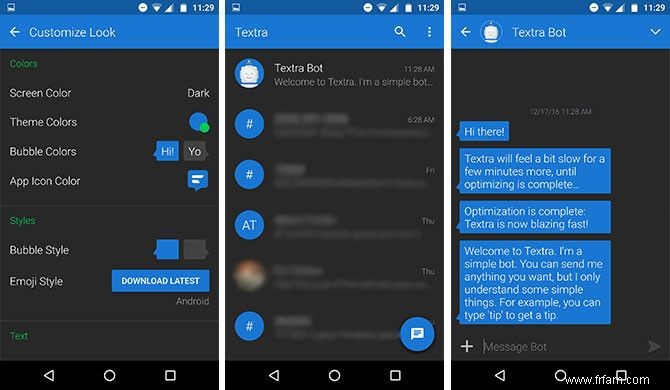 Textez mieux avec ces applications SMS alternatives pour Android 