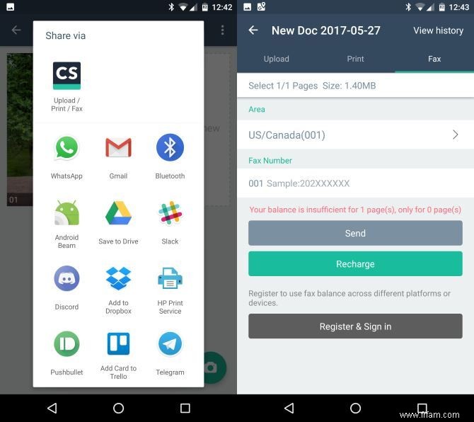 Envoyez des fax gratuits depuis votre téléphone ou tablette Android 