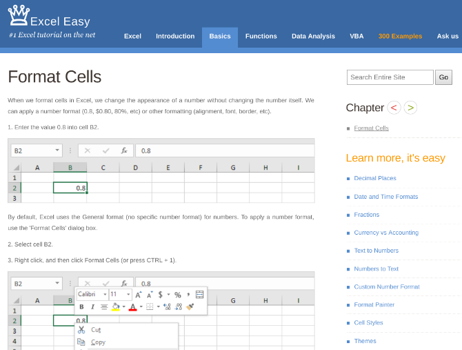 5 meilleurs tutoriels et cours Excel pour les débutants qui le trouvent intimidant 