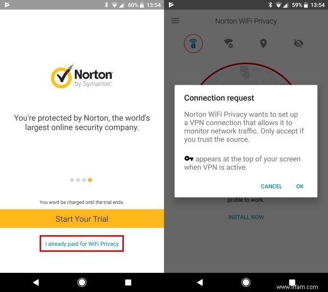 Norton WiFi Privacy aide à protéger votre navigation où que vous alliez 