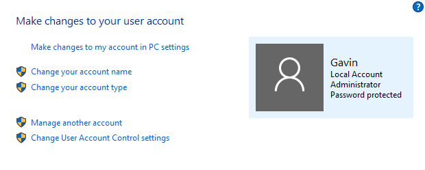 Contrôle de compte d utilisateur et droits d administrateur sur Windows 10 