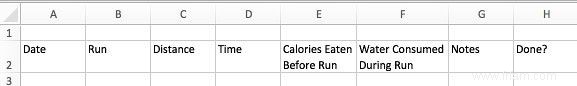 Comment créer un plan d entraînement de marathon avec Excel 