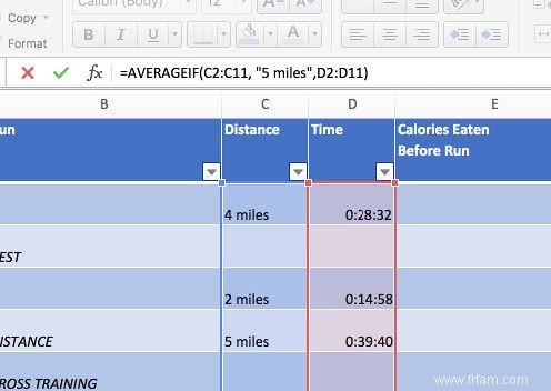 Comment créer un plan d entraînement de marathon avec Excel 