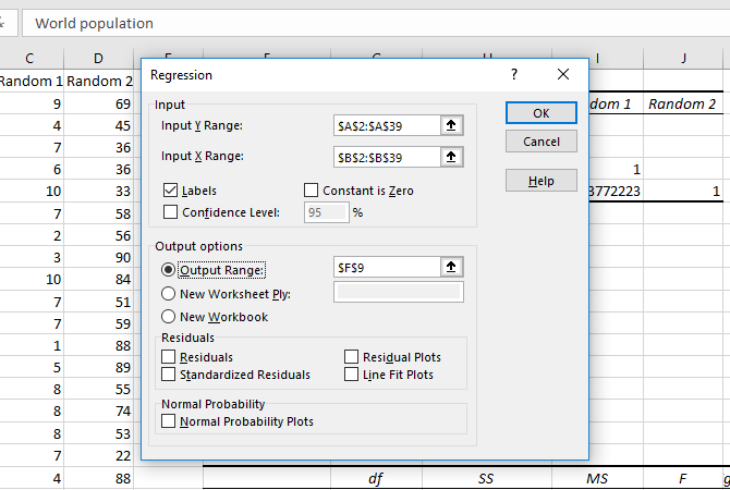 Comment trouver le coefficient de corrélation avec Excel 