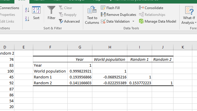 Comment trouver le coefficient de corrélation avec Excel 