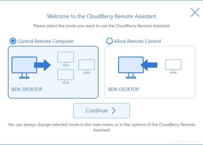 CloudBerry Remote Assistant peut contrôler à distance n importe quel PC Windows 