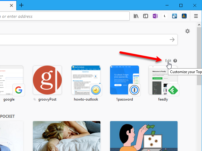 Comment gérer la page Nouvel onglet dans Firefox 57 Quantum 