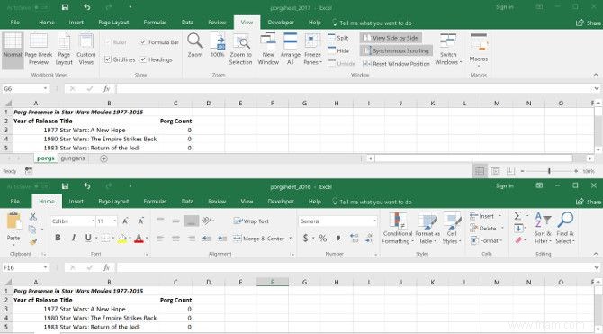 Comment comparer deux fichiers Excel 