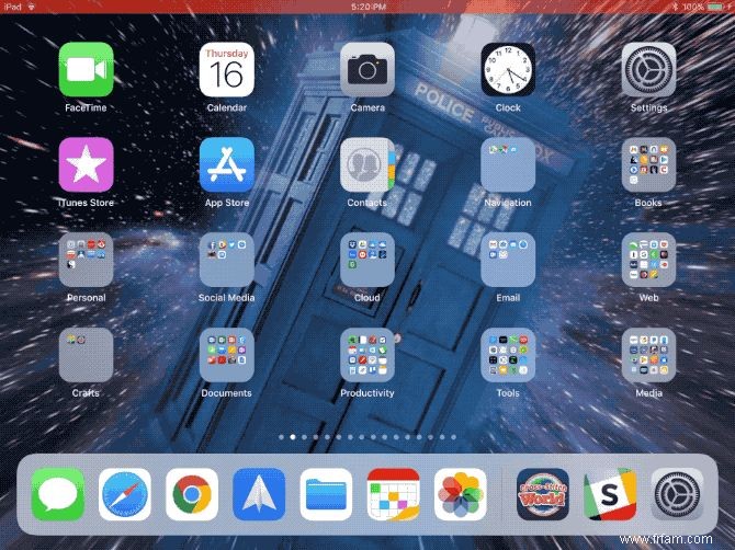 Utilisez la station d accueil iPad iOS 11s pour un meilleur multitâche et un changement d application 