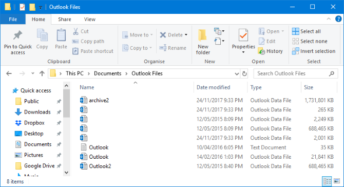 Comment sauvegarder votre e-mail (Outlook) avec l historique des fichiers de Windows 10 