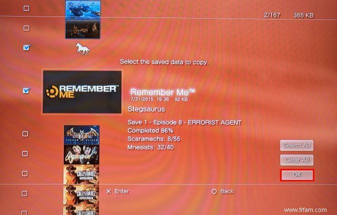 Comment sauvegarder et importer des sauvegardes de jeux PS3 