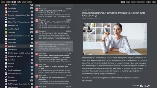 5 meilleures applications pour lire Feedly sur Mac 