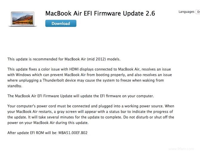 Un micrologiciel EFI obsolète met-il votre Mac en danger ? 