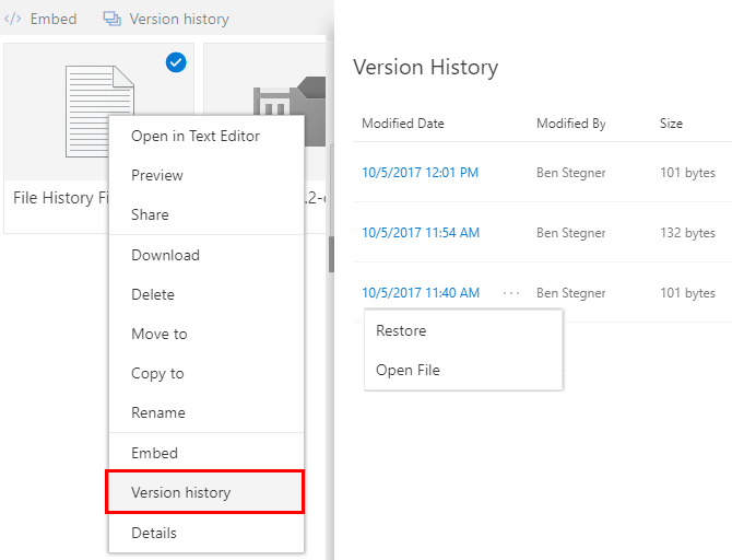 Comment récupérer des fichiers OneDrive à l aide de l historique des versions 