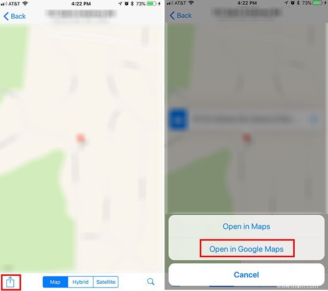 Comment toujours ouvrir les directions dans Google Maps sur iOS 