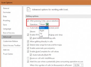 Comment faire en sorte que la touche Entrée d Excel se déplace dans une direction différente 