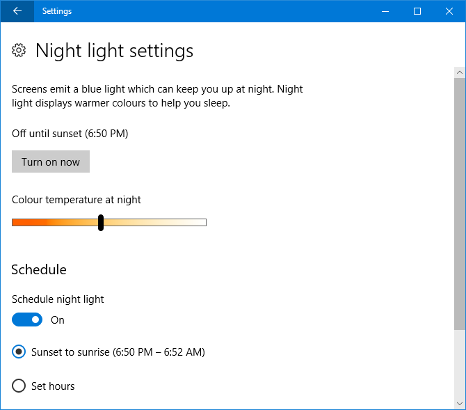 f.lux vs Windows 10 Night Light :Lequel devriez-vous utiliser ? 