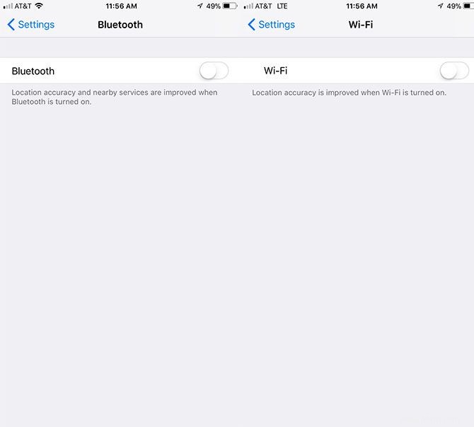 Comment vraiment désactiver le Wi-Fi et le Bluetooth dans iOS 11 