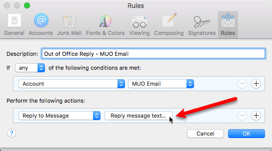 Comment configurer une réponse par e-mail d absence du bureau sur votre Mac 