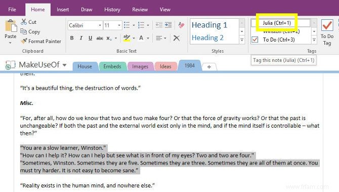 Comment collecter des notes de falaise avec OneNote 