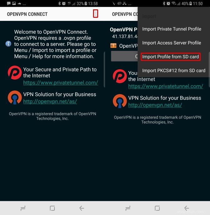 Connectez votre smartphone à presque tous les VPN à l aide d OpenVPN Connect 