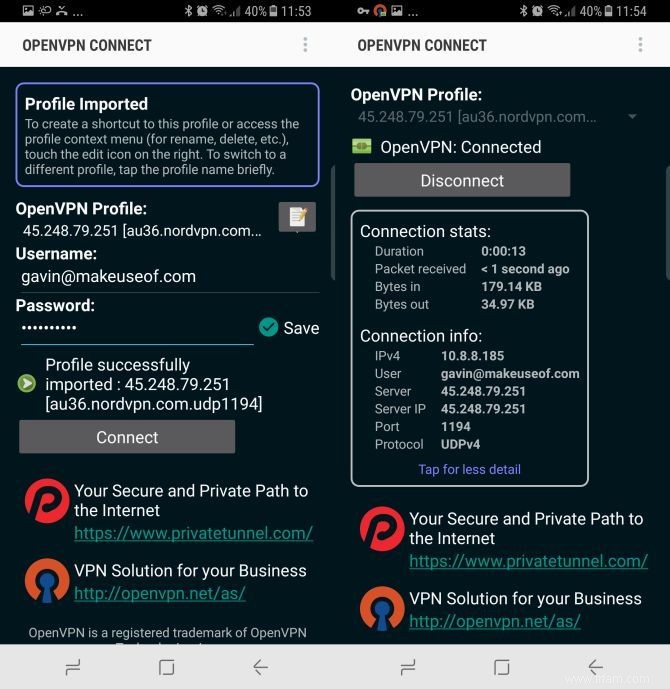 Connectez votre smartphone à presque tous les VPN à l aide d OpenVPN Connect 