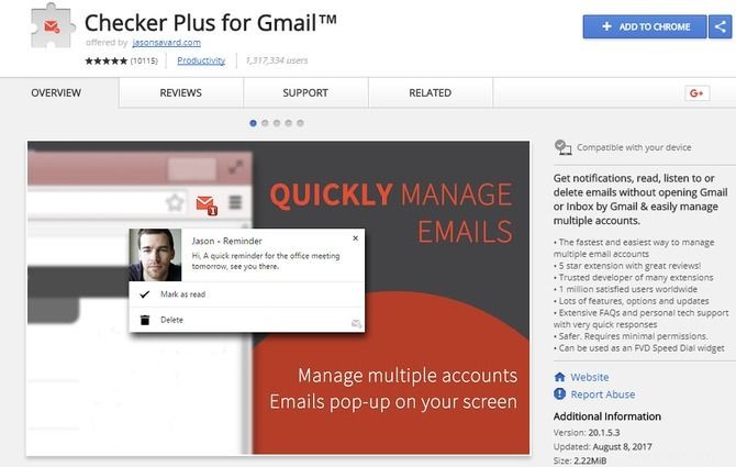 Faites fonctionner Gmail comme Microsoft Outlook avec les extensions Chrome 