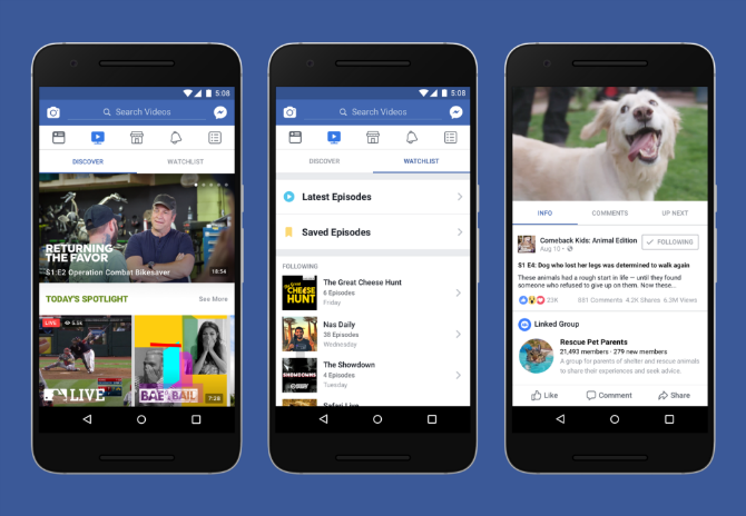 Facebook lance Watch As a YouTube Killer 