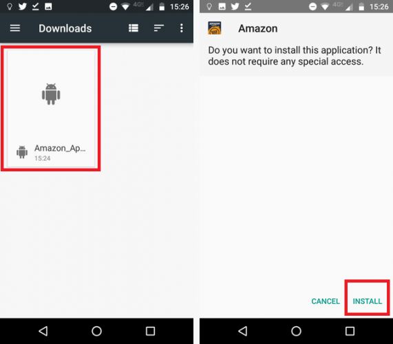 Comment installer l Amazon Appstore sur Android 