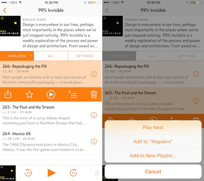 Profitez des podcasts avec Overcast, la meilleure application de podcast pour iPhone 