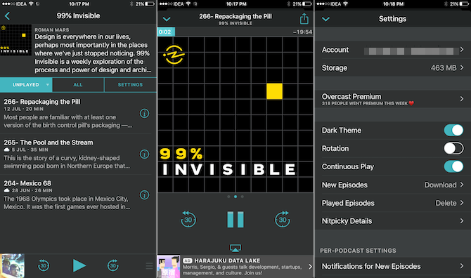 Profitez des podcasts avec Overcast, la meilleure application de podcast pour iPhone 