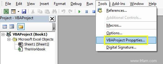 Comment récupérer un mot de passe Excel VBA 