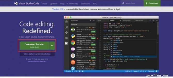 Visual Studio Code est l éditeur de texte et de script parfait pour Mac 