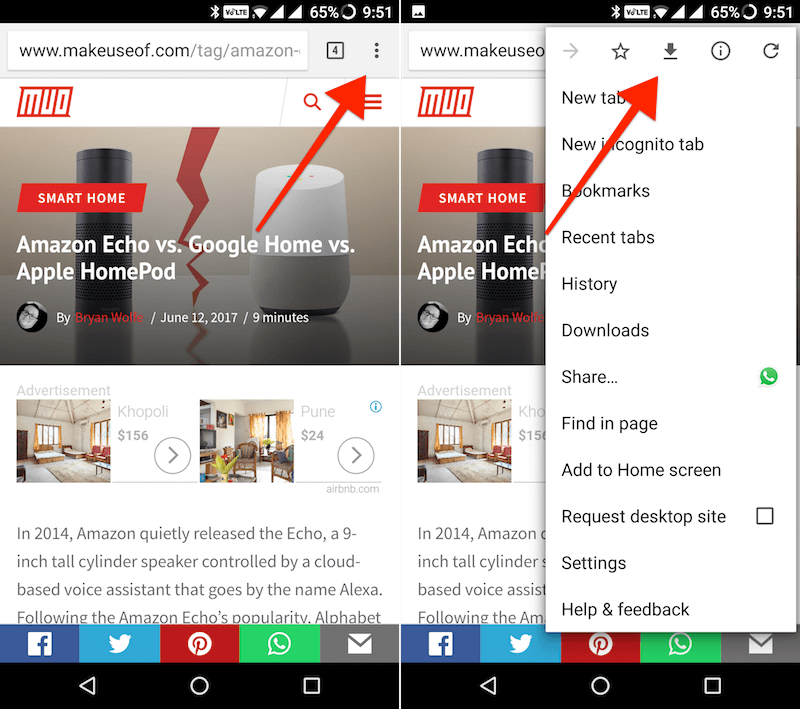 Comment enregistrer des pages Web pour une visualisation hors ligne sur Android 