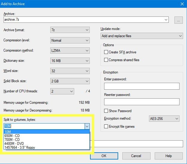 Comment diviser et fusionner des fichiers volumineux sous Windows 