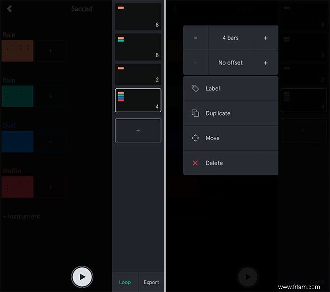 Passer à GarageBand :faire de la musique avec Auxy pour iPhone et iPad 